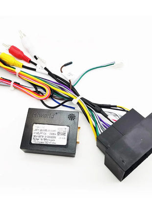 Adattatore per cablaggio radio CAN Bus Box Spina da 16 pin a cavo da 52 pin per Jeep Renegade Cherokee Compass Dodge RAM 1500