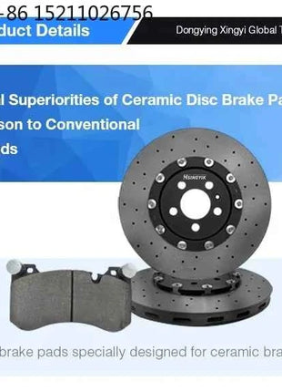 D1014  4L0698151B Front Ceramic Brake Disc Ceramic Brake Pad for Audi  Q7 VW Touareg Porsche Cayenne 955 Turbo