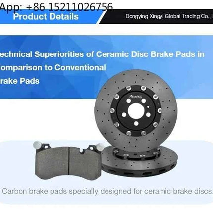 D1014  4L0698151B Front Ceramic Brake Disc Ceramic Brake Pad for Audi  Q7 VW Touareg Porsche Cayenne 955 Turbo