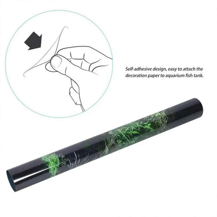 Background for Aquarium 3d Sticker Poster Fish Tank Aquarium Background accessories Decoration Ocean Plant Aquascape Painting