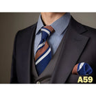 Set Cravatta e Fazzoletto Uomo Colorato 160cm - Accessori Matrimonio