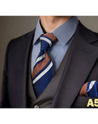 Set Cravatta e Fazzoletto Uomo Colorato 160cm - Accessori Matrimonio