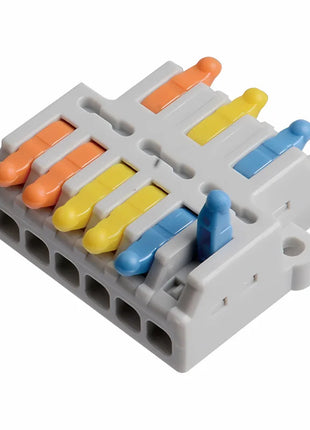 5/10PCS Universal Compact Wire Connector Quick Splitter Electrical Cable Terminal Block For 28-12AWG Small Wiring Connector