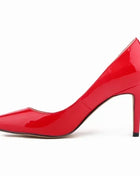Women's Plus Size Pumps Classic Pointed High Heels Sexy 9cm Stiletto Heels Elegant and Comfortable Women's Red Wedding Party Shoes