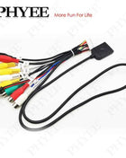 Cablaggio audio video RCA a 20 pin, cavo slot per scheda SIM 4G, uscita subwoofer CVBS Aux Amp Control Fan Jack Mic Wire per Android per auto