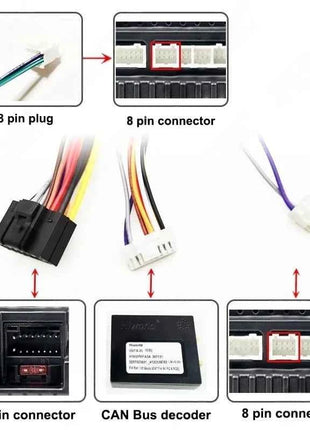 Telaio pannello radio per VW Polo dal 2012 al 2017, adattatore cablaggio, decodificatore CAN Bus, per multimediale Android 16 pin 9"