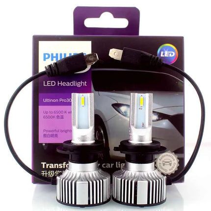 Philips LED H7 Headlight 12V/24V 4200K 5700K 6000K 6500K Bright White Auto Headlight LED Lamps,