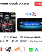 8 Core Android 14 Auto Radio Wireless CarPlay For Mercedes-Benz A-Class W176 GLA X156 CLA C117 DSP GPS 4G WIFI Multimedia Player