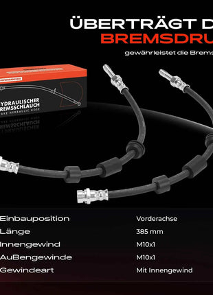 Frankberg 2x Tubo Freno Anteriore Sinistro Destro per Ford C-Max DM2 Focus C-Max Focus II DA DP HCP Focus II Cabriolet 1223474