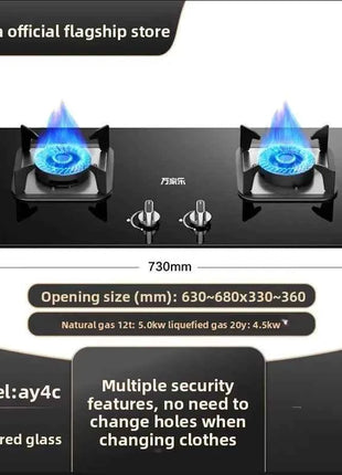 Piano Cottura a Gas Vanward Alta Efficienza - Gas Naturale e GPL LAL