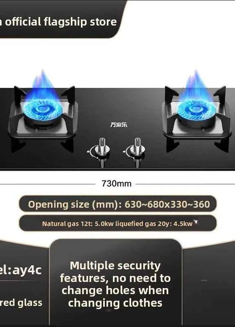 Vanward Gas Stove Home Kitchen Natural Gas LPG Cooking Stove with High Efficiency LAL