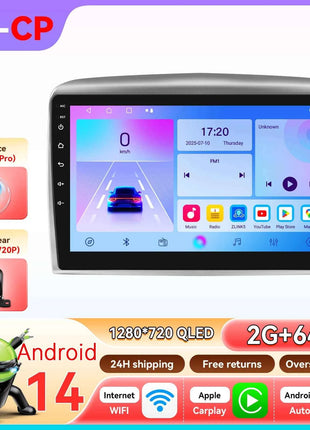 Hizpo 8Core 2Din AI Android 14 Car Radio For Lancia Ypsilon 2006-2011 Car Multimedia GPS 4G Carplay 360Camera By Snapdragon 6115