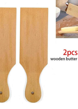 Gnocchi and Butter Board Wooden Set Italian Pasta Making Tools Ravioli Mold Cutter for Homemade Cavatelli Garganelli Pasta Maker