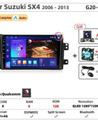 Srnubi Car Radio For Suzuki SX4 Cross 2006-2013 For Fiat Sedici Carplay Android Auto Radio Multimedia Player 4G Wifi GPS 2 Din