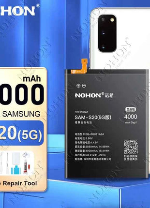 NOHON Phone Battery for Samsung Galaxy S24 S23 S22 Ultra S21 S20 Plus S10 S10E S9 S8 S7 S6 S10+ S20+ S21+ S23+ S24+ Batteries