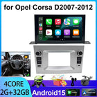Android Car Radio Stereo for Opel Corsa D 2007-2012 with CarPlay AndroidAuto IPS Multimedia Player Navigation BT5.0 WiFi