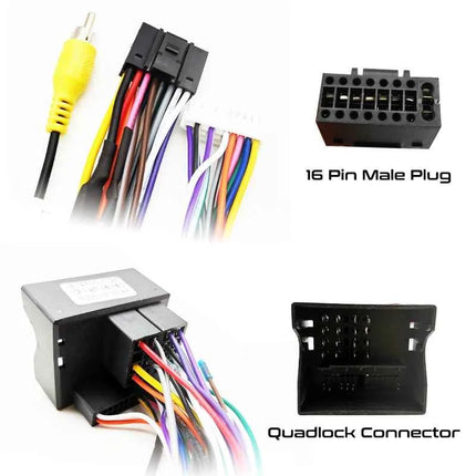 Cablaggio Quadlock Decodificatore CAN Bus Spina a 16 pin per adattatore cavo Android per auto Quad Lock per Chery Tiggo 7 8 5 4 3 2 Arrizo 5
