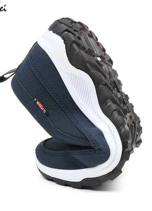 Men Running Hiking Sneakers Breathable Orthopedic Travel Plimsolls Slip On Comfortable for Outdoor Activity Hiking Walking
