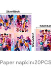 20pcs napkins / 10 pollici