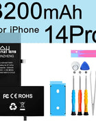 PINZHENG Real High Capacity Battery For iPhone 15 14 Pro Max 15 Pro 14 Pro 15 Plus 14 Plus 15 Pro Max Replacement Batteries
