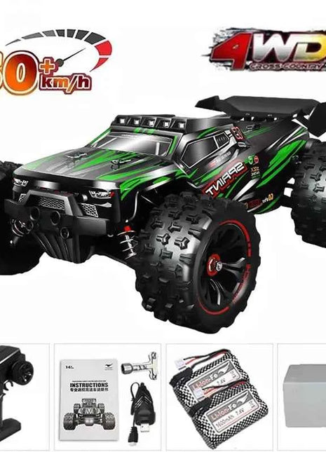 1:16 85KM/H Or 50KM/H 4WD RC Car With LED Remote Control Cars High Speed Drift Monster 4x4 Truck for Kids vs Wltoys 124017 Toys