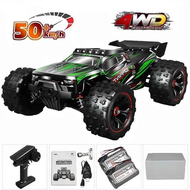 1:16 85KM/H Or 50KM/H 4WD RC Car With LED Remote Control Cars High Speed Drift Monster 4x4 Truck for Kids vs Wltoys 124017 Toys