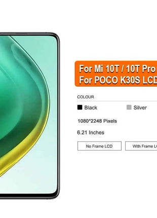 6.67 ''IPS LCD Per Xiaomi Mi 10T 5G 10T Pro 5G LCD M2007J3SG Display Per Redmi K30s LCD M2007J3SC Display Parti di Ricambio
