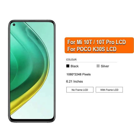 6.67 ''IPS LCD Per Xiaomi Mi 10T 5G 10T Pro 5G LCD M2007J3SG Display Per Redmi K30s LCD M2007J3SC Display Parti di Ricambio