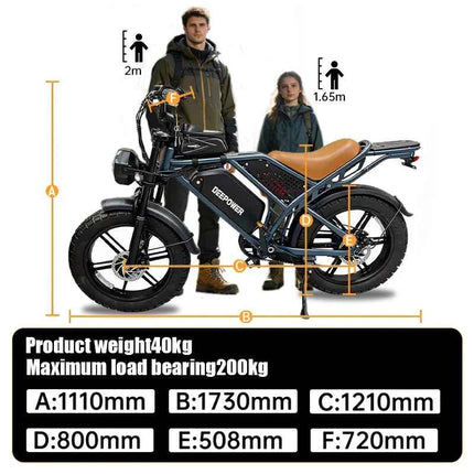 QS7 electric bicycle 1500W brushless motor 60Ah performance E-bike battery single rider off-road motorcycle performance
