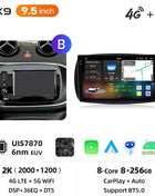 Junsun 8 Core Wireless CarPlay Android Auto Car Radio For Mercedes Benz Smart 453 Fortwo 2014-2020 4G WiFi GPS Navigation Stereo