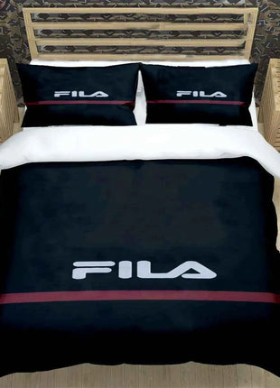 Hot Logo Print Bedding Sets Bed Supplies Set  Comforter Set  Teens Girls Cartoon Twin Single Kid  F-Fila Luxury Gift