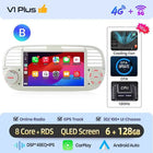 AWESAFE Wireless CarPlay Car Radio for FIAT 500 500C Abarth 2007-2015 with Android Auto GPS Navigation Smart System RDS DSP FM