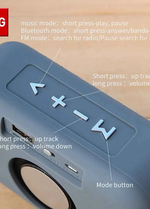 Altoparlante TG506 Mini Soundbar Wireless portatile Bluetooth 5.0 Outdoor Indoor HIFI altoparlante supporto TF Card Radio FM impermeabile