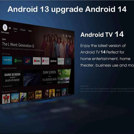 Smart TV Box 8GB 128GB Android 14 ATV Allwinner H313 Google Assistant 8K Video 4k HDR10 Media Player T1 Very Fast Set Top Box
