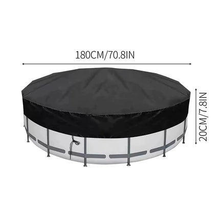 Copertura per piscina rotonda da 6 piedi Copertura per piscina stile coulisse per esterni per piscine Rete da pesca pulita per aspirapolvere per piscina per accessori per piscina