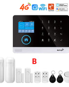 WiFi + GSM/4G and 2G Wireless Security Protection Smart Home App and Tuya Home Security Alarm System Alexa Remote Operation 433 Mhz