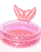 New Mermaids Inflatable Swimming Pool Kids' Bath Summer Home Outdoor Pool Inflatable Square Pool for Kids' Gifts Girls