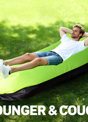 Divano gonfiabile per divano ad aria, sedia portatile da spiaggia e da campeggio, divano impermeabile per picnic, escursioni, festival musicali all'aperto