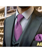 Set Cravatta e Fazzoletto Uomo Colorato 160cm - Accessori Matrimonio