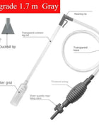 Aquarium Siphon Vacuum Cleaner Tool Set for Large Fish Tank Gravel/Sand Cleaning Water Change with Extension Tube, Fast and Easy