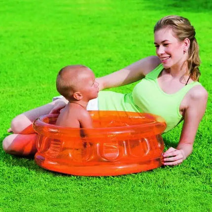 Piscina gonfiabile per bambini Bestway D25"xH10"/64cmxH25cm con 3 camere d'aria/piscina per neonati con fondo gonfiabile/piscina per neonati