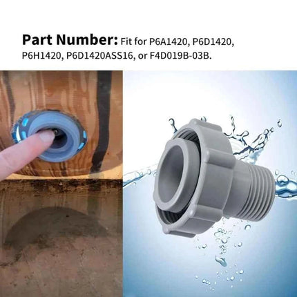 Connettore per raccordo di scarico per piscina per P6A1420 P6D1420 P6H1420 P6D1420ASS16