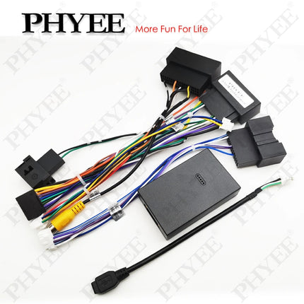 Adattatore per cablaggio radio con decodificatore CAN Bus Cavo connettore da 16 pin a 24 pin per Ford Focus F150 Explorer Fiesta con SYNC