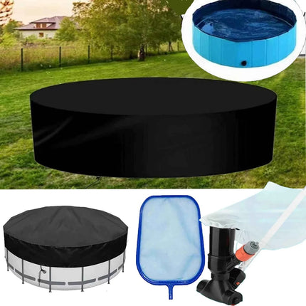 Copertura per piscina rotonda da 6 piedi Copertura per piscina stile coulisse per esterni per piscine Rete da pesca pulita per aspirapolvere per piscina per accessori per piscina
