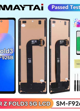 Schermo Per Samsung Z Fold 3 F926B F926B/DS Display LCD Touch Screen Digitale Assemblea Samsung Z Fold 3 Display Parti di Ricambio