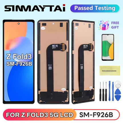 Schermo Per Samsung Z Fold 3 F926B F926B/DS Display LCD Touch Screen Digitale Assemblea Samsung Z Fold 3 Display Parti di Ricambio