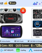 Junsun 8 Core Wireless CarPlay Android Auto Car Radio For Mercedes Benz Smart 453 Fortwo 2014-2020 4G WiFi GPS Navigation Stereo