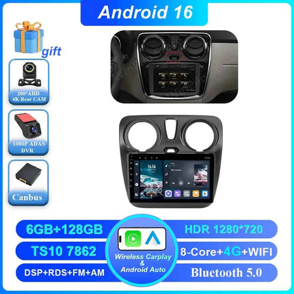 Android 16 Car For Renault Dokker Lodgy Dacia 2012 - 2020 Auto Radio Multimedia Player Android Auto Carplay Navigation GPS Wifi