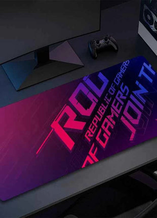 Asus Rog Mause Pad Anime Mouse Mats Gaming Computer Desk Mat Mouse Carpet Pc Accessories Gamer Mouse Pad Speed Rubber Mat