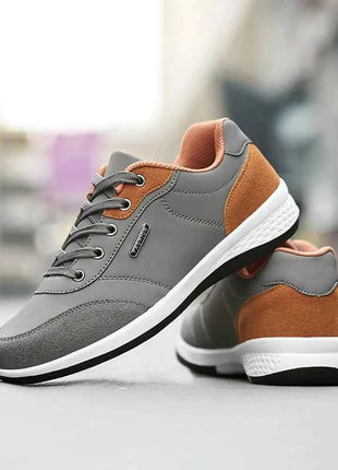 YRZL Men Shoes Spring Autumn Waterproof Walking Sneakers Leisure Male Leather Sports Shoes Non-Slip Footwear Tennis for Men
